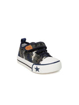 Dunsinky Grey & Navy Printed Casual Shoes