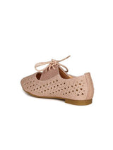 Dunsinky Rose Gold-Toned Cut-Out Casual Shoes