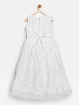 Branyork White Lace Fit and Flare Dress