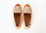 Wingtip Loafer in Orange