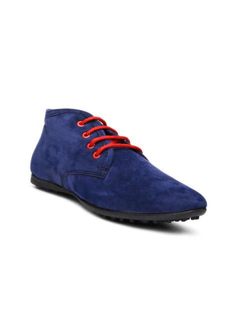 Scamanus Blue Suede Casual Shoes